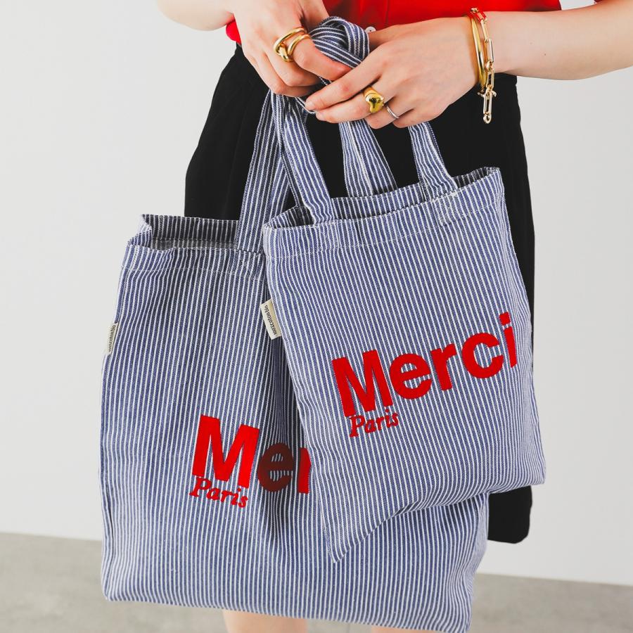 MERCI（メルシー） トートバッグ CABAS MERCI レディース ロゴ