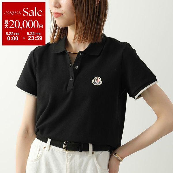 MONCLER モンクレール ポロシャツ 8A00004 84720 レディース コットンピケ ロゴパッチ 半袖 999の画像