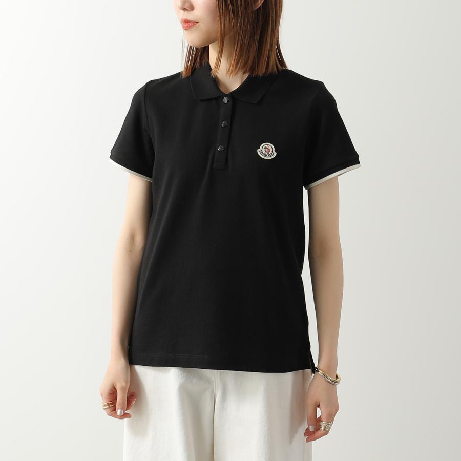 MONCLER モンクレール ポロシャツ 8A00004 84720 レディース コットンピケ ロゴパッチ 半袖 999の画像