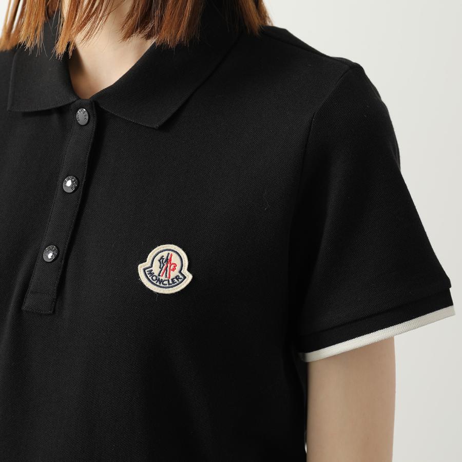 MONCLER モンクレール ポロシャツ 8A00004 84720 レディース コットンピケ ロゴパッチ 半袖 999の画像