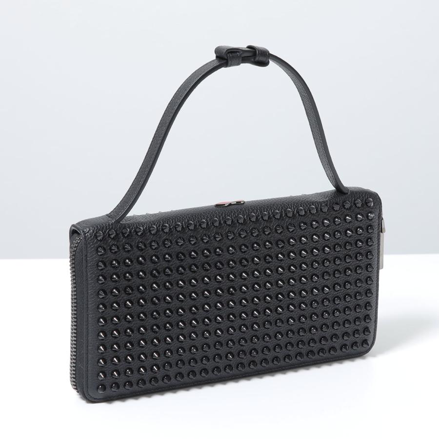 Christian Louboutin クリスチャンルブタン 長財布 M PANETTONE SPIKES XL 3175209 メンズ スタッズ ラウンドジップ クラッチ セカンドバッグ 鞄 CM53の画像