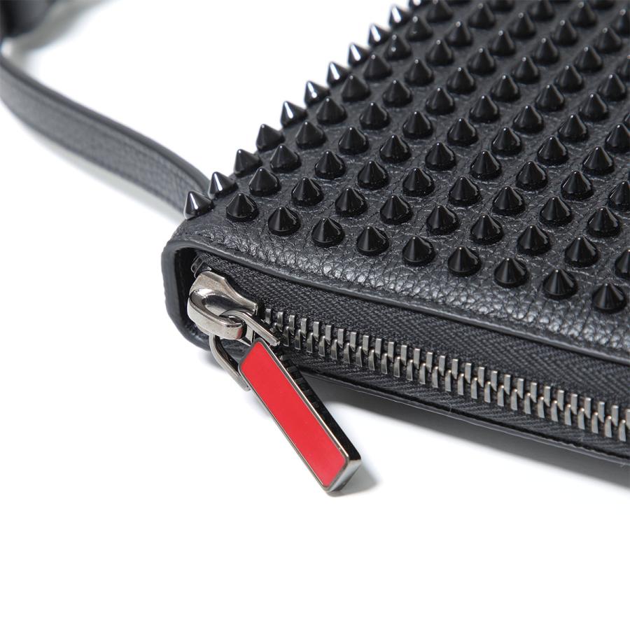 Christian Louboutin クリスチャンルブタン 長財布 M PANETTONE SPIKES XL 3175209 メンズ スタッズ ラウンドジップ クラッチ セカンドバッグ 鞄 CM53の画像