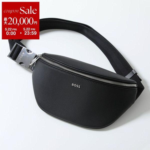 HUGO BOSS ヒューゴボス ボディバッグ Daxter Bumbag 50563859 メンズ ショルダーバッグ クロスボディ メタルロゴ リサイクルレザー 鞄 001の画像