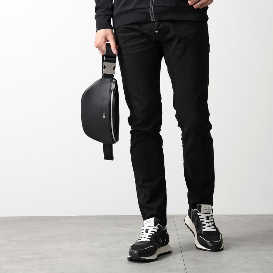 HUGO BOSS ヒューゴボス ボディバッグ Daxter Bumbag 50563859 メンズ ショルダーバッグ クロスボディ メタルロゴ リサイクルレザー 鞄 001の画像