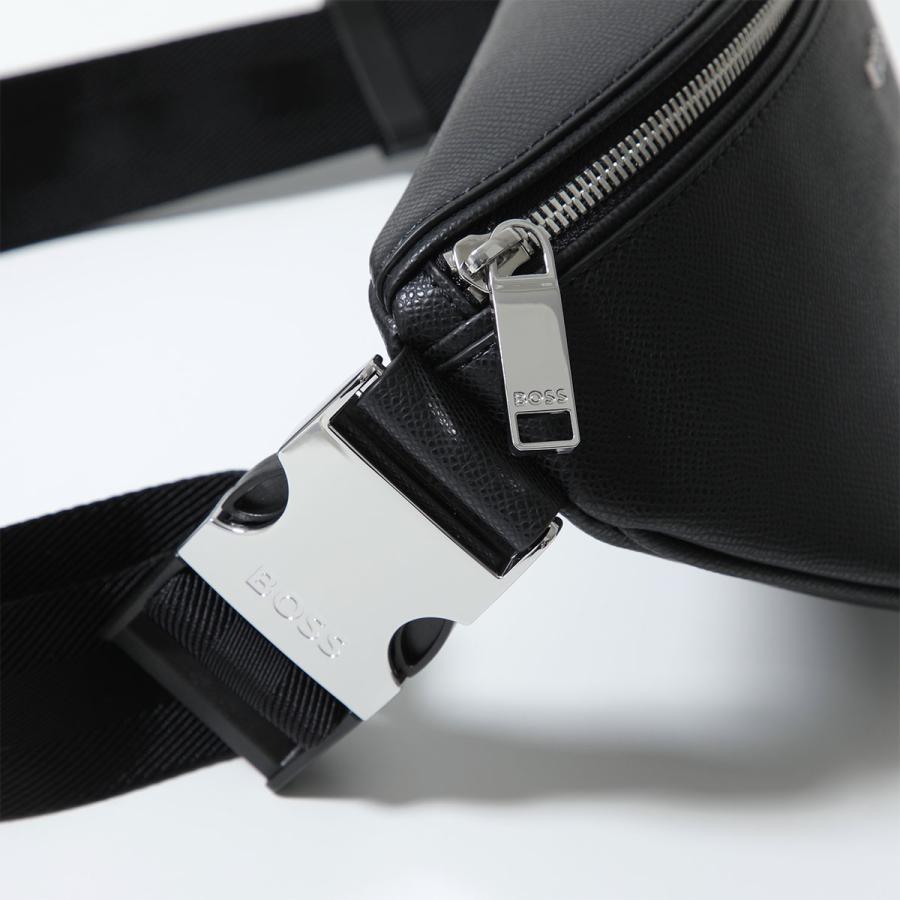 HUGO BOSS ヒューゴボス ボディバッグ Daxter Bumbag 50563859 メンズ ショルダーバッグ クロスボディ メタルロゴ リサイクルレザー 鞄 001の画像