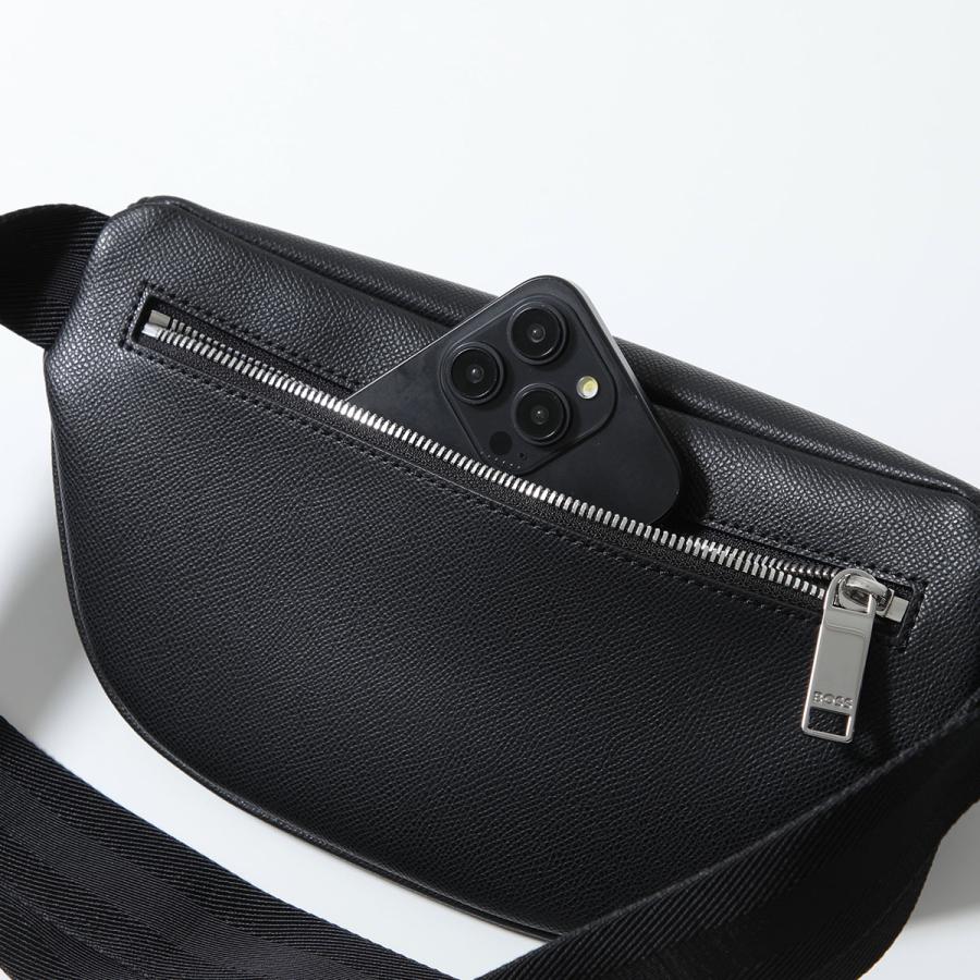 HUGO BOSS ヒューゴボス ボディバッグ Daxter Bumbag 50563859 メンズ ショルダーバッグ クロスボディ メタルロゴ リサイクルレザー 鞄 001の画像