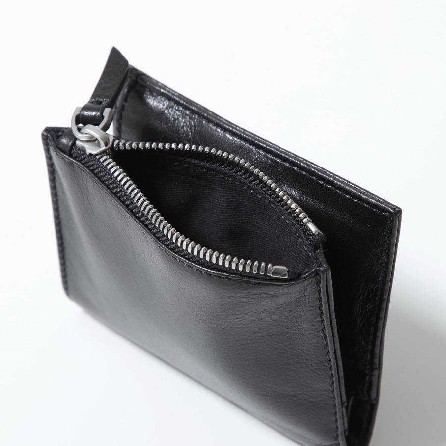 AMI PARIS ブラックレザー 二つ折り財布 【公式通販】