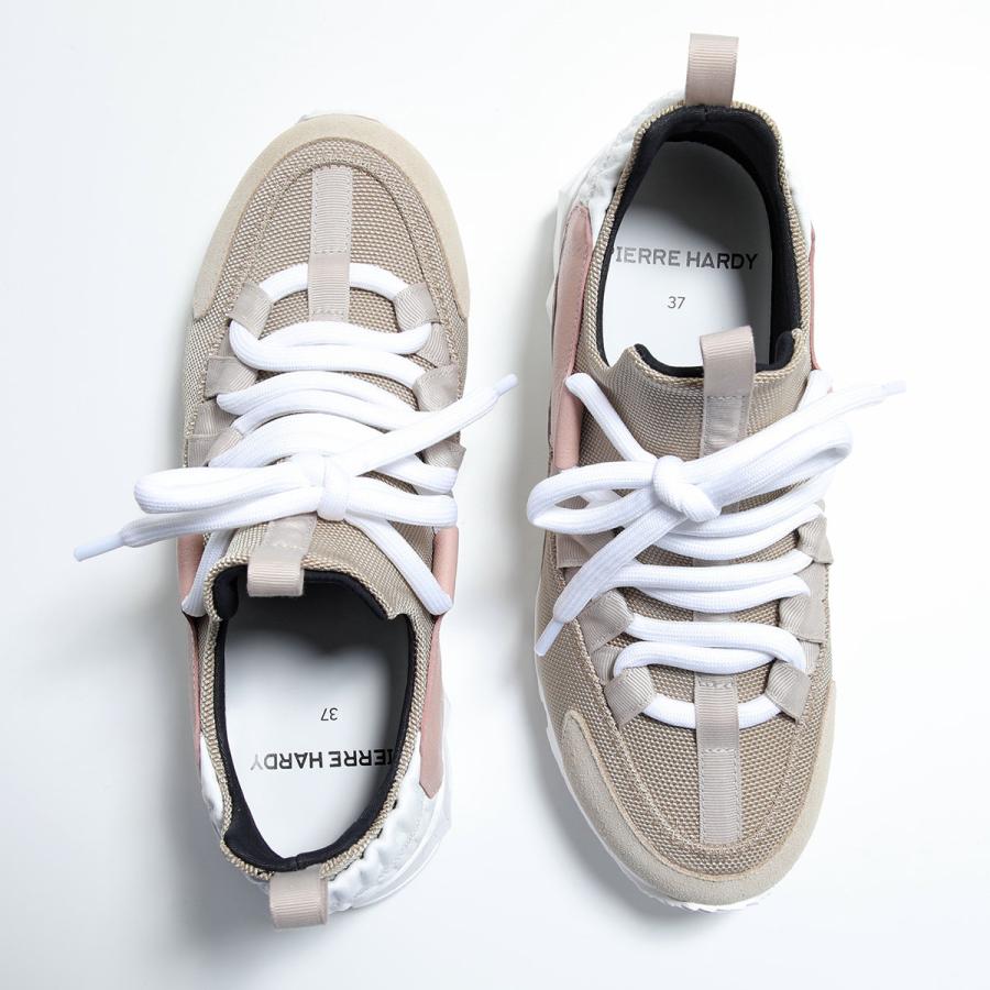 PIERRE HARDY ピエールアルディ スニーカー TREK COM トレックコメット NS04Z レディース ローカット レザー 厚底 5cm シューズ 靴  MULTI-OFF-WHITEの画像