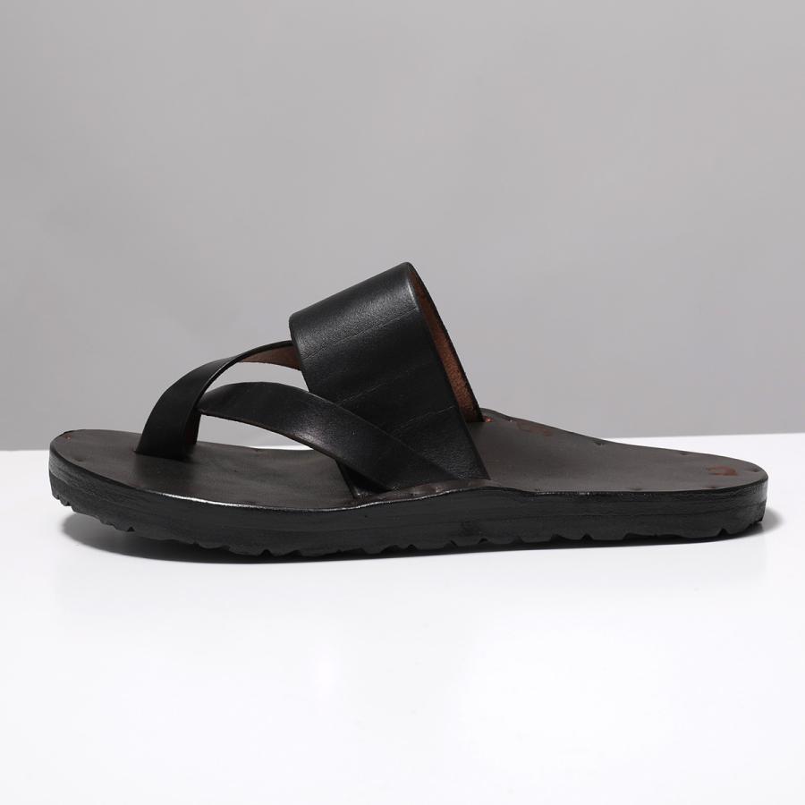JUTTA NEUMANN ユッタニューマン トングサンダル FRANK フランク メンズ レザー クロスベルト BIRKENSTOCK SOLE フラット シューズ 靴の画像