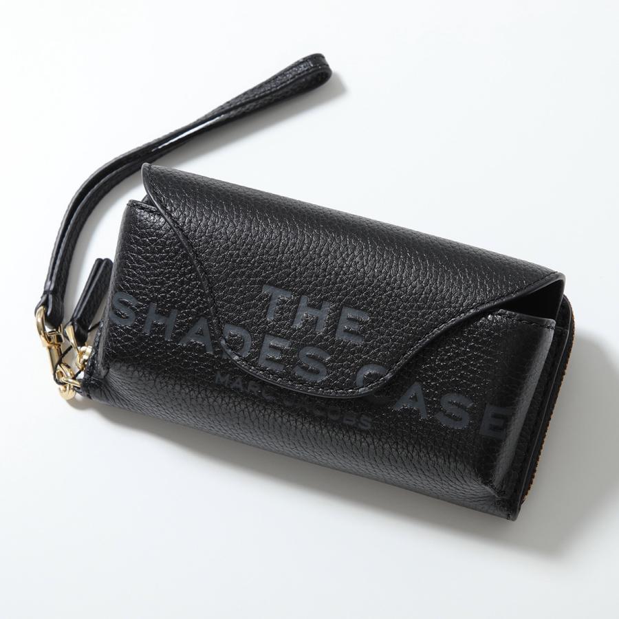 MARC JACOBS マークジェイコブス メガネケース ザ レザー アイテムズ シェイズ ケース 2P5SCP005S02 レディース リストレット付き 001/Black_3