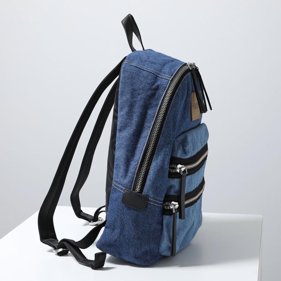 MARC JACOBS マークジェイコブス ザ カラーブロック デニム バイカー バックパック ラージ 2P5HBP003H03 レディース リュック ロゴ 鞄 404/INDIGO-MULTIの画像
