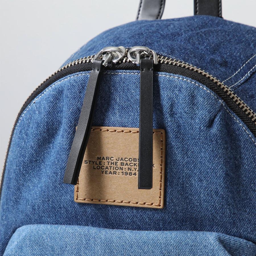 MARC JACOBS マークジェイコブス ザ カラーブロック デニム バイカー バックパック ラージ 2P5HBP003H03 レディース リュック ロゴ 鞄 404/INDIGO-MULTIの画像