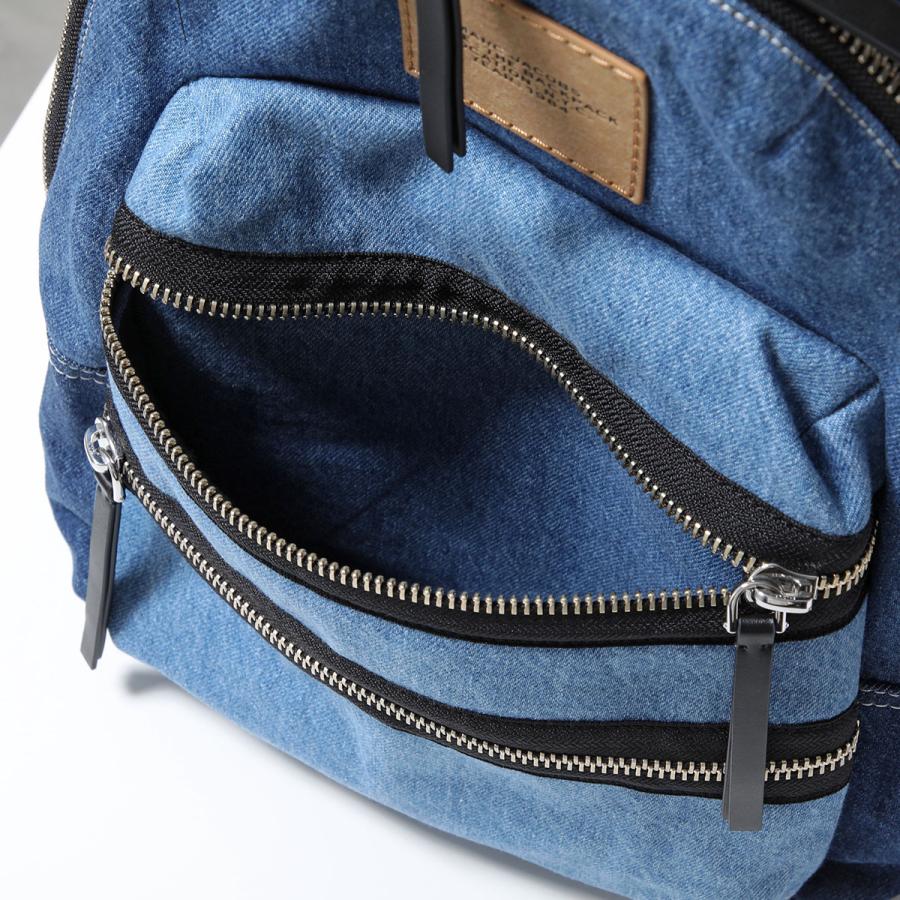 MARC JACOBS マークジェイコブス ザ カラーブロック デニム バイカー バックパック ラージ 2P5HBP003H03 レディース リュック ロゴ 鞄 404/INDIGO-MULTIの画像