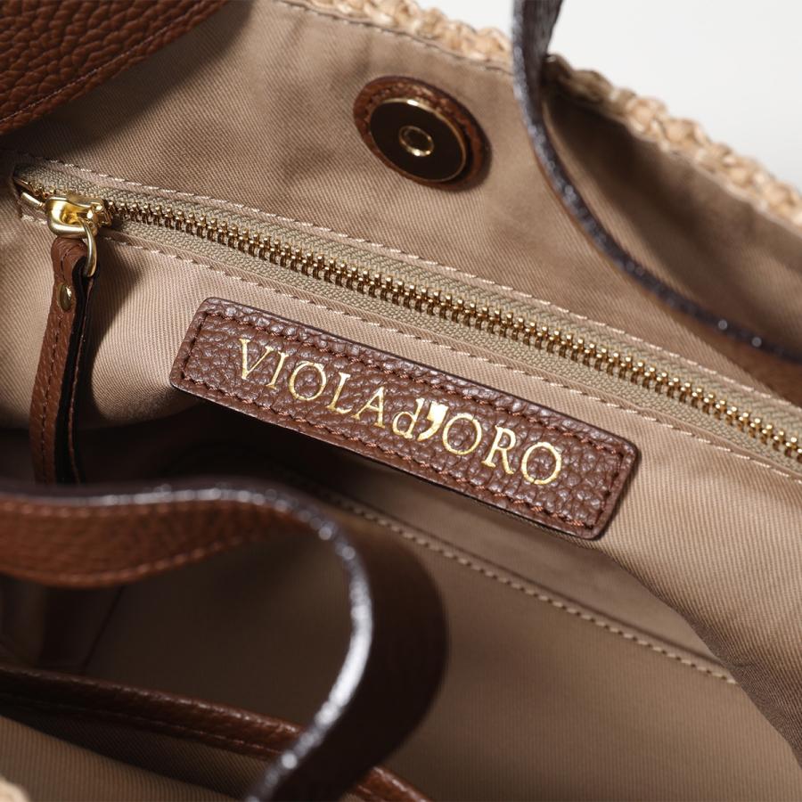 VIOLAd'ORO（ヴィオラドーロ） かごバッグ V-9059 レディース ラフィア