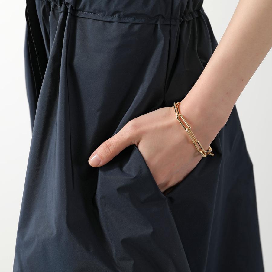 HERNO ヘルノ ワンピース AB000032D 52056 レディース 異素材ミックス ミディ ドレス ニット 半袖 クルーネック Aラインメタルロゴ 9200の画像