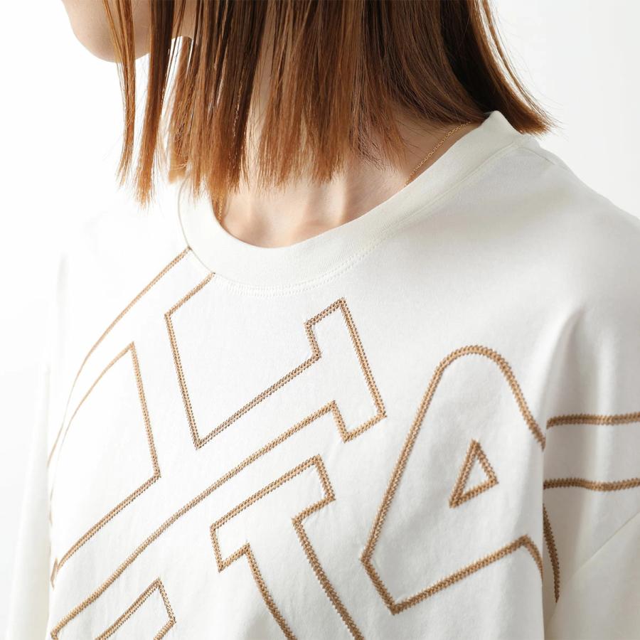 美品 ヘルノ パーカー 半袖 ゴールドジップ フード ロゴ総柄 近年モデル HERNO（ヘルノ） Tシャツ JG000306D 52131 レディース 刺繍 ロゴ 半袖