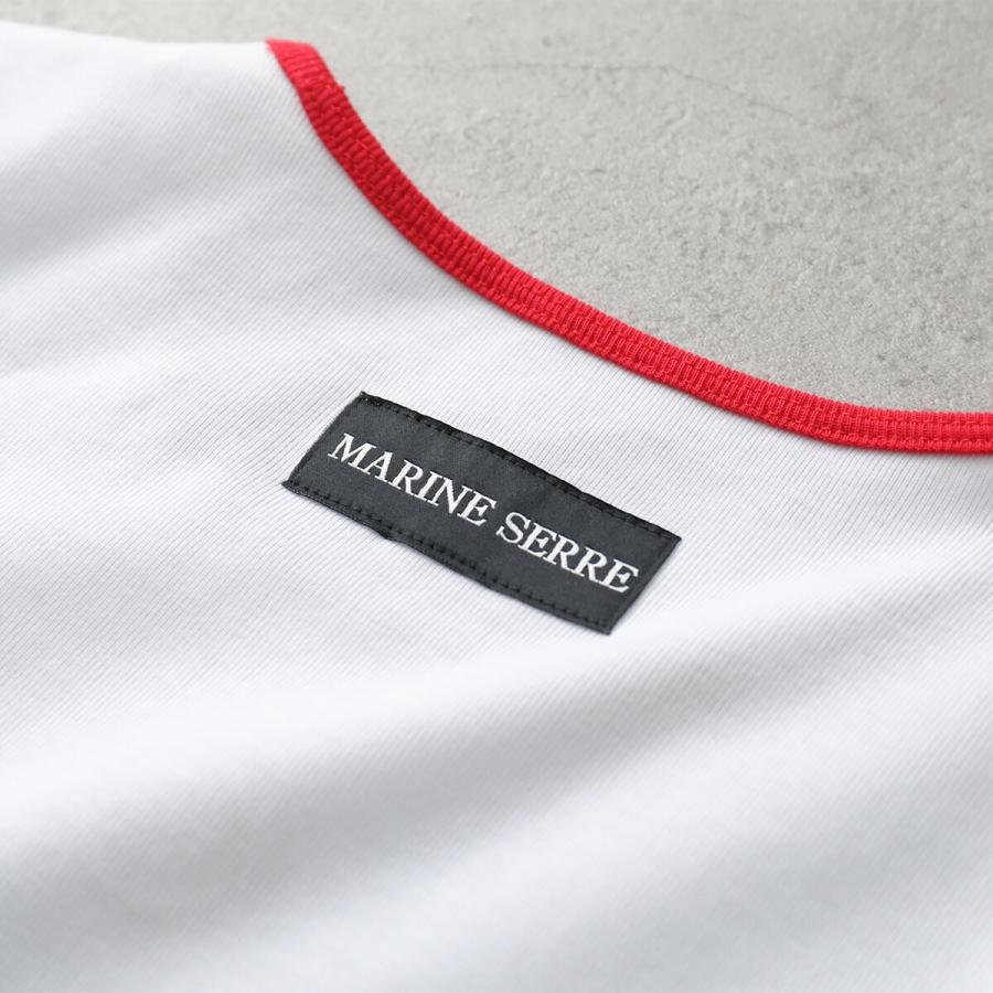 MARINE SERRE（マリーンセル） マリーン セル リンガーTシャツ Moon