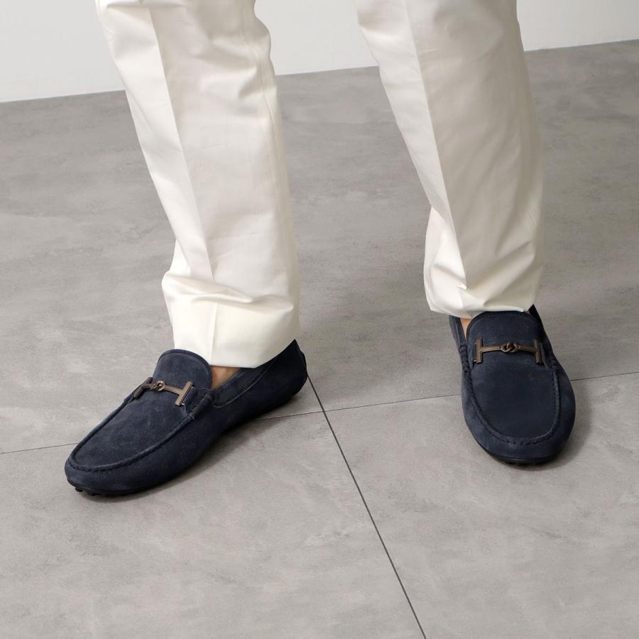 TODS トッズ ローファー T TIMELESS Tタイムレス XXM42C0ID30RE0 メンズ ドライビングシューズ スウェード スリッポン ダブルT 靴 U805の画像