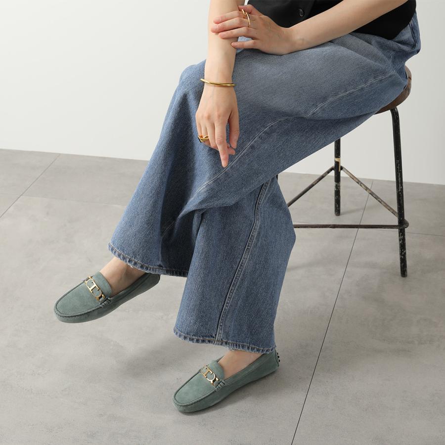 希少　トッズ　TOD'S　デニム　ローファー　ドライビングシューズ　T金具　40 TOD'S（トッズ） TODS ローファー GOMMINI ゴンミーニ T TIMELESS T