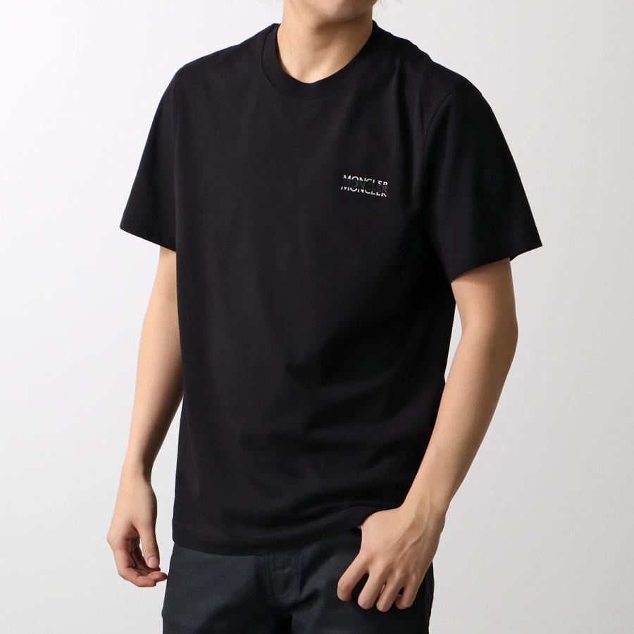 MONCLER モンクレール Tシャツ 8C00007 89AYW メンズ プリントロゴ クルーネック コットンジャージ 半袖 8C0000789AYW999の画像