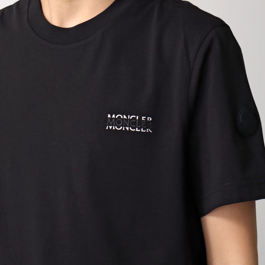 MONCLER モンクレール Tシャツ 8C00007 89AYW メンズ プリントロゴ クルーネック コットンジャージ 半袖 8C0000789AYW999の画像