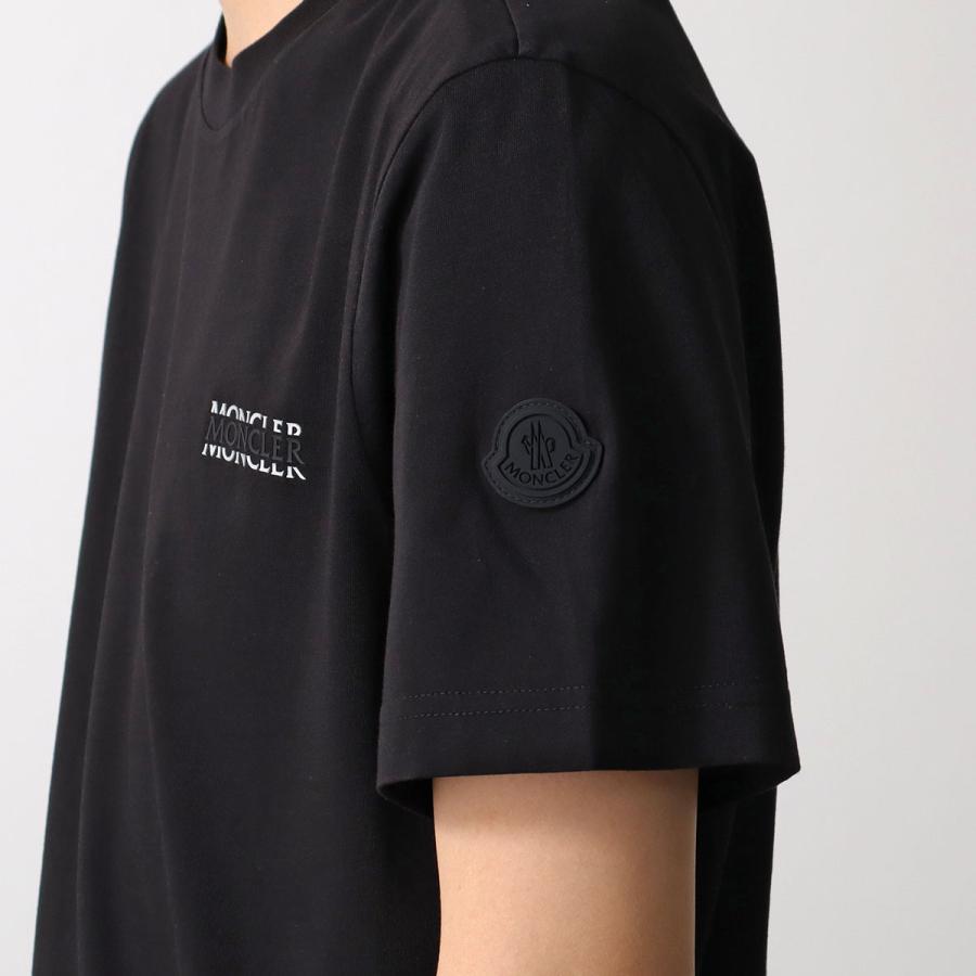 MONCLER モンクレール Tシャツ 8C00007 89AYW メンズ プリントロゴ クルーネック コットンジャージ 半袖 8C0000789AYW999の画像