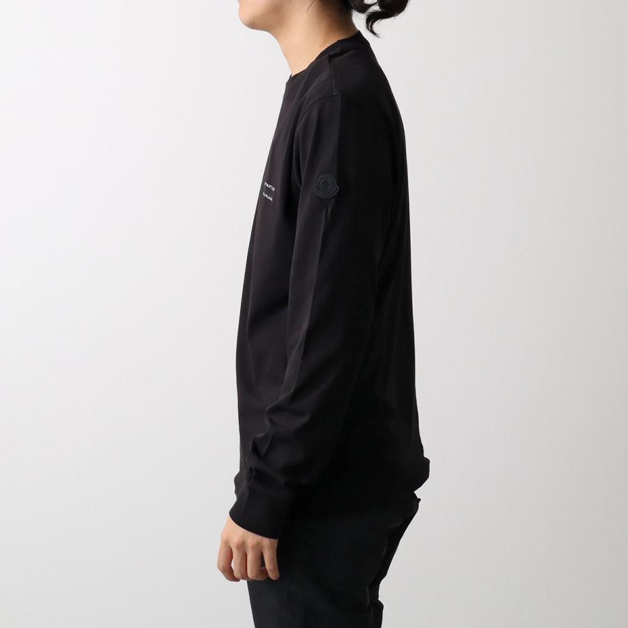 MONCLER モンクレール ロングスリーブTシャツ 8D00004 89AYW メンズ プリントロゴ クルーネック コットンジャージ 長袖 8D0000489AYW999の画像