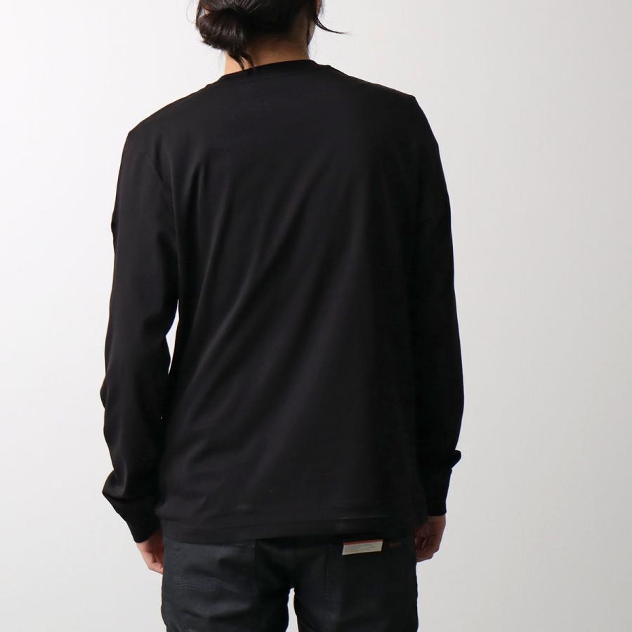 MONCLER モンクレール ロングスリーブTシャツ 8D00004 89AYW メンズ プリントロゴ クルーネック コットンジャージ 長袖 8D0000489AYW999の画像