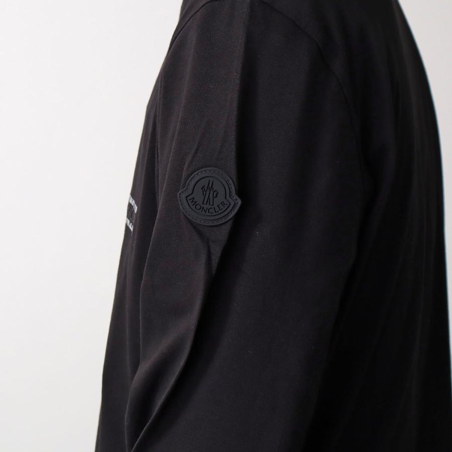 MONCLER モンクレール ロングスリーブTシャツ 8D00004 89AYW メンズ プリントロゴ クルーネック コットンジャージ 長袖 8D0000489AYW999の画像