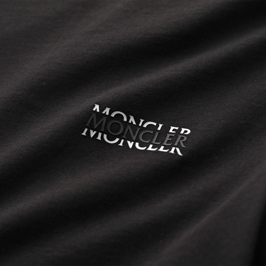 MONCLER モンクレール ロングスリーブTシャツ 8D00004 89AYW メンズ プリントロゴ クルーネック コットンジャージ 長袖 8D0000489AYW999の画像