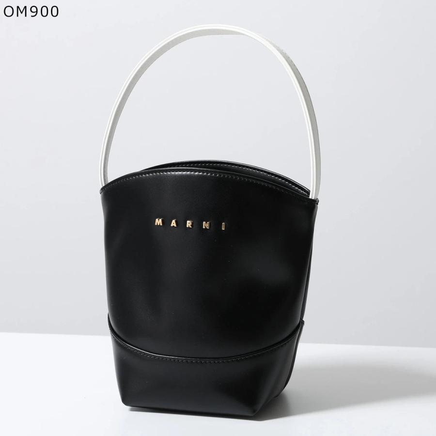 新品未使用 MARNI MARKET ミニバスケットバッグ ブラック×アイボリー MARNI（マルニ） MARNI KIDS キッズ ハンドバッグ M01820 M00TK