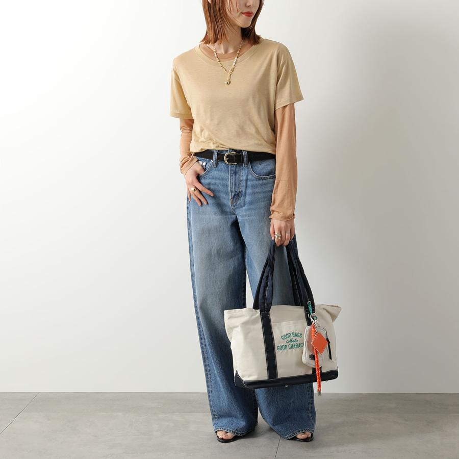 story. ストーリー トートバッグ PL GOOD CHARACTER TOTE L 3A-1858 レディース グローサリートート シャーリング 刺繍ロゴ 撥水 ミニポーチ付きの画像