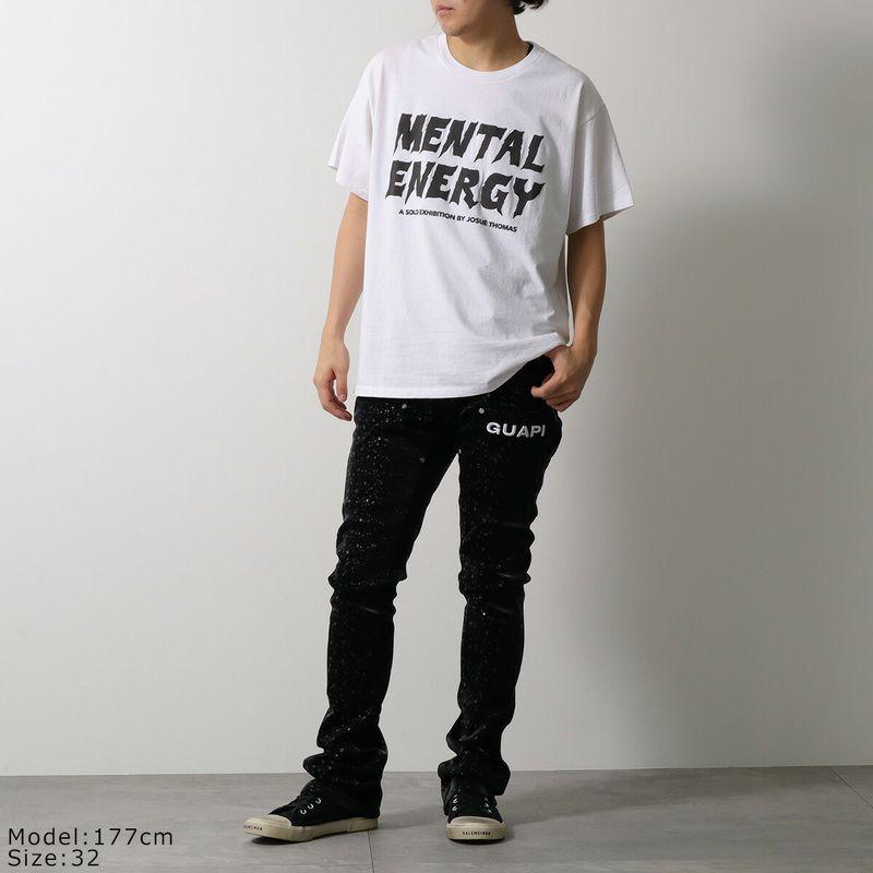 GUAPI グアピ フェイクレザーパンツ Obsidian Black Raindrop Leather