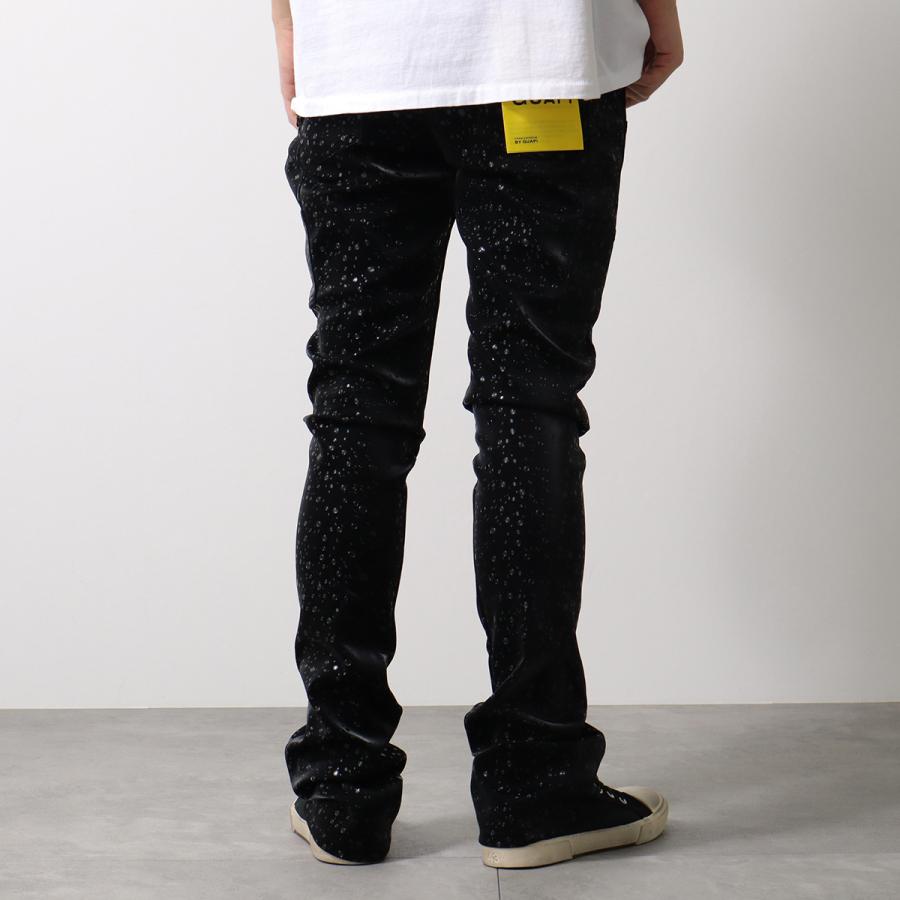 GUAPI グアピ フェイクレザーパンツ Obsidian Black Raindrop Leather