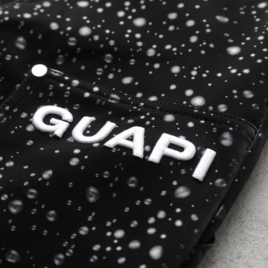 GUAPI グアピ フェイクレザーパンツ Obsidian Black Raindrop Leather