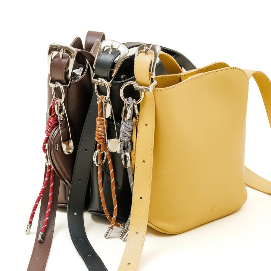 story. ストーリー ショルダーバッグ LETHER ROUND HANDBAG 3A-1856 レディース ハンドバッグ レザー ベルトストラップ マット ハートミラー付き 鞄の画像