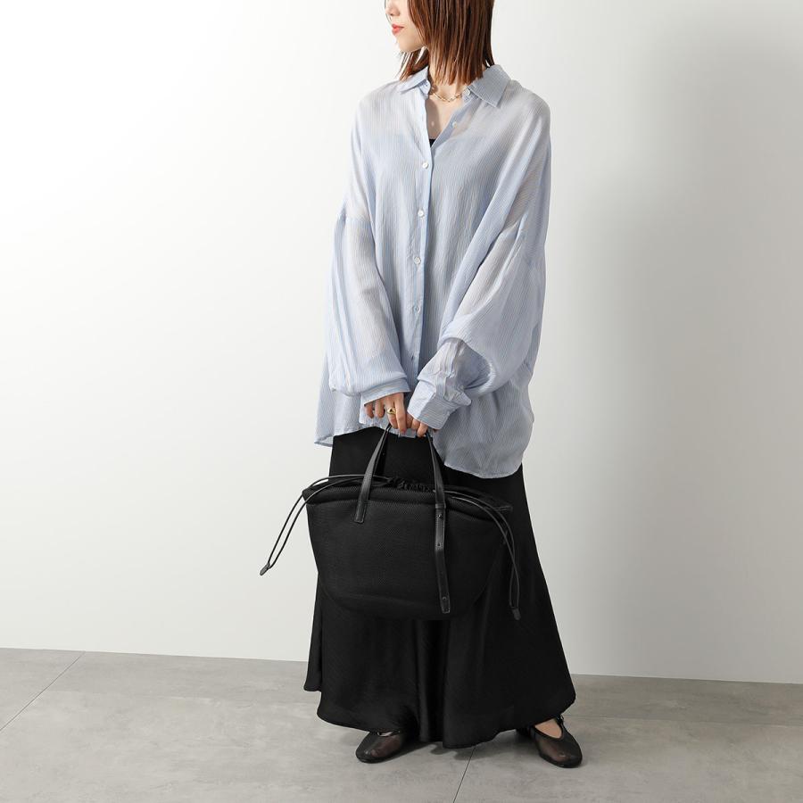 story. ストーリー トートバッグ AM LAUNDRY TOTE L 3A-1861 レディース エアメッシュ 巾着 軽量 ドロスト 鞄 01/Blackの画像