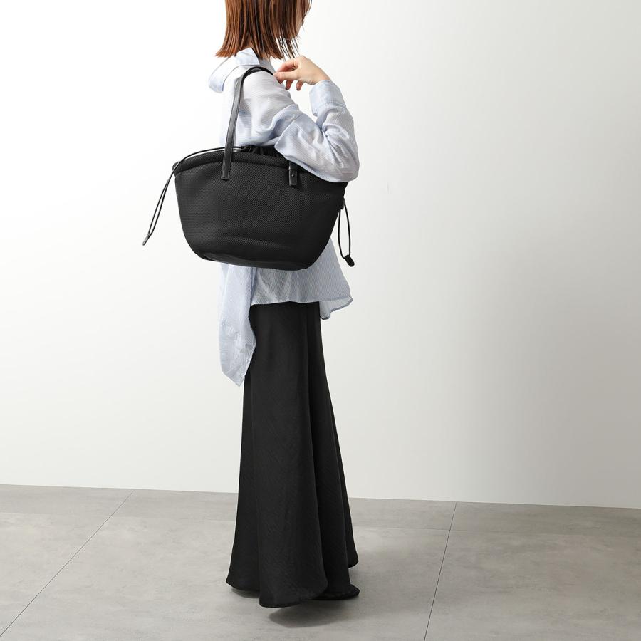 story. ストーリー トートバッグ AM LAUNDRY TOTE L 3A-1861 レディース エアメッシュ 巾着 軽量 ドロスト 鞄 01/Blackの画像