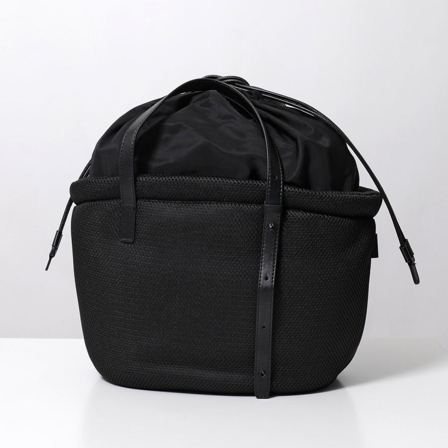 story. ストーリー トートバッグ AM LAUNDRY TOTE L 3A-1861 レディース エアメッシュ 巾着 軽量 ドロスト 鞄 01/Blackの画像