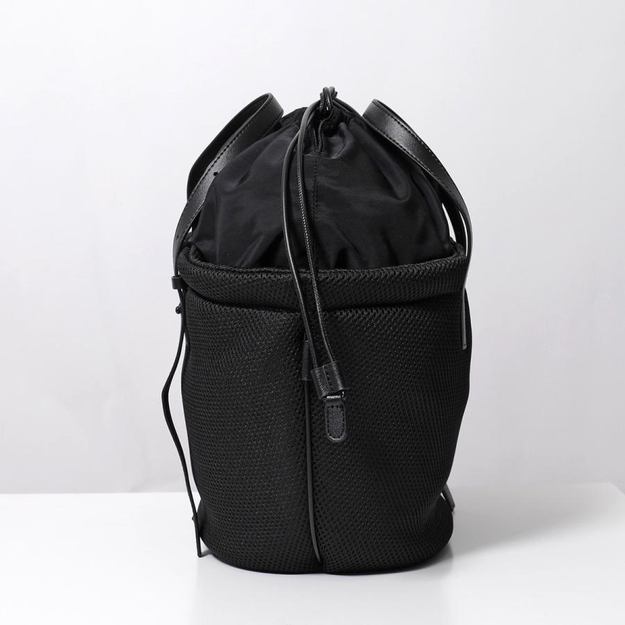 story. ストーリー トートバッグ AM LAUNDRY TOTE L 3A-1861 レディース エアメッシュ 巾着 軽量 ドロスト 鞄 01/Blackの画像