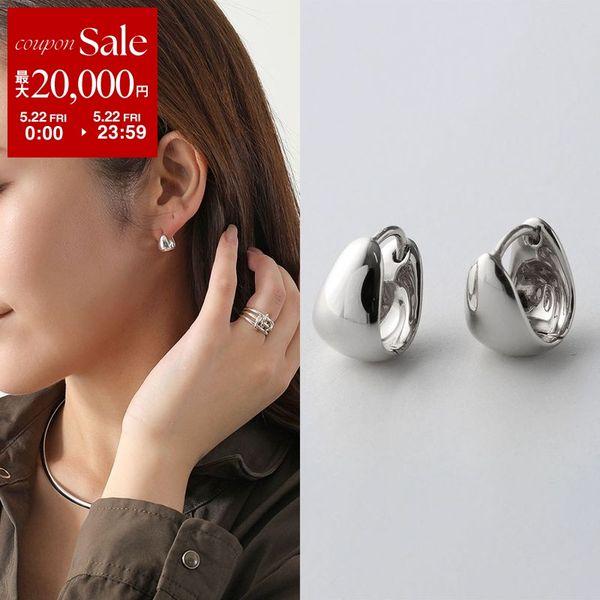 ANNIKA INEZ アニカイネズ フープピアス Petite Gentle Slope Hoops E1014-PTE レディース アクセサリー Silver925 シルバー925 シルバーの画像