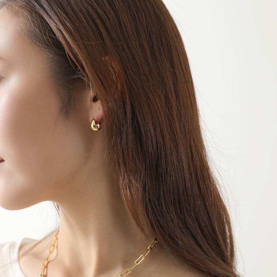 ANNIKA INEZ アニカイネズ フープピアス Petite Gentle Slope Hoops E1014-PTE レディース アクセサリー ゴールドの画像