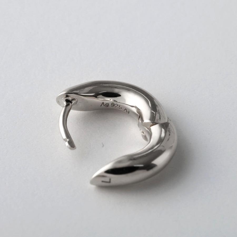 ANNIKA INEZ アニカイネズ フープピアス Wide Oblique Hoops Sml E1005-SML レディース アクセサリー Silver925 シルバー925 シルバーの画像