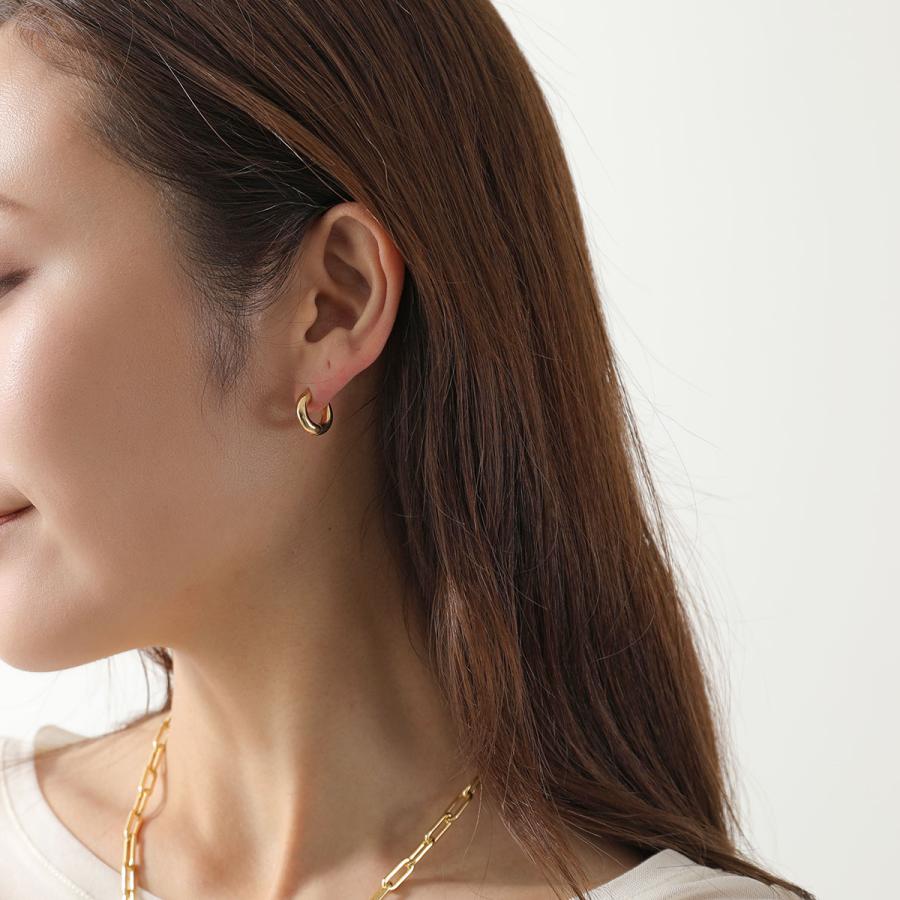 ANNIKA INEZ アニカイネズ フープピアス Wide Oblique Hoops Sml  E1005-SML レディース アクセサリー Silver925 シルバー925 ゴールドの画像