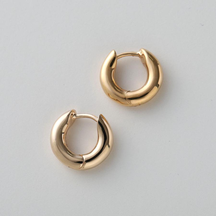 ANNIKA INEZ アニカイネズ フープピアス Wide Oblique Hoops Sml  E1005-SML レディース アクセサリー Silver925 シルバー925 ゴールドの画像