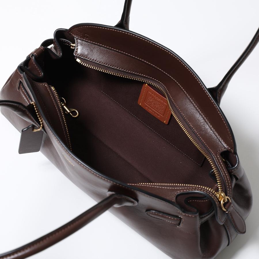 COACH コーチ ハンドバッグ EMPIRE CARRYALL エンパイア キャリーオール 34 CCM57 レディース レザー ロゴ 鞄の画像