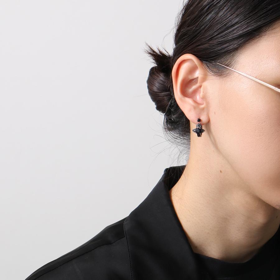 【正規品】Vivienne Westwood オーブピアス　ブラック Vivienne Westwood（ヴィヴィアンウエストウッド） フープピアス