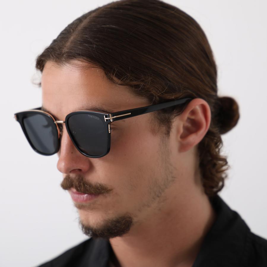 TOM FORD トムフォード サングラス TF1248-K FT1248-K メンズ ウェリントン型 セルフレーム フルリム クリングスタイプ アジアンフィット 01Aの画像
