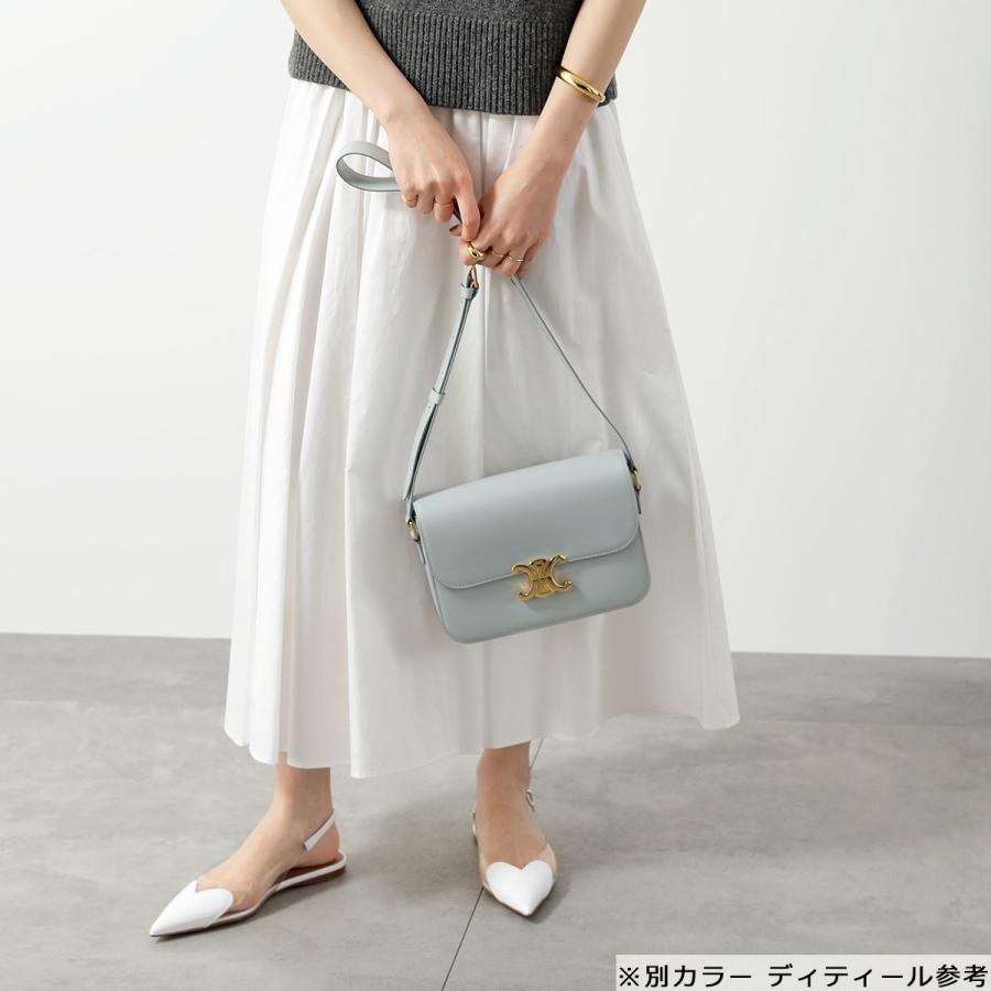セリーヌ CELINE ショルダーバッグ クラシックトリオンフ 斜め掛け 187363 ホワイト CELINE（セリーヌ） ショルダーバッグ Classique Triomphe クラシック