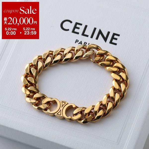 CELINE セリーヌ ブレスレット Gourmette Bracelet グルメット 460BJ6BRA.35OR レディース Triomphe トリオンフ ブラス アクセサリー Goldの画像